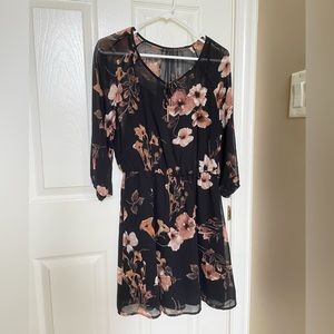 Dynamite Floral Print Dress